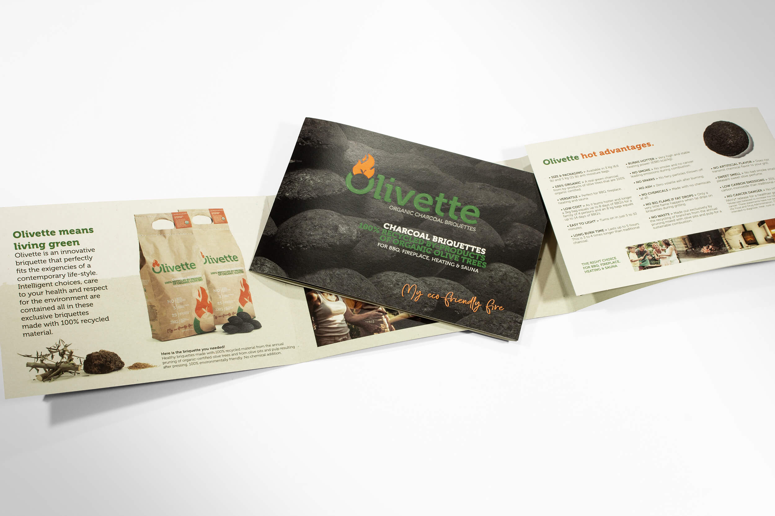 OLIVETTE Organic charcoal briquettes