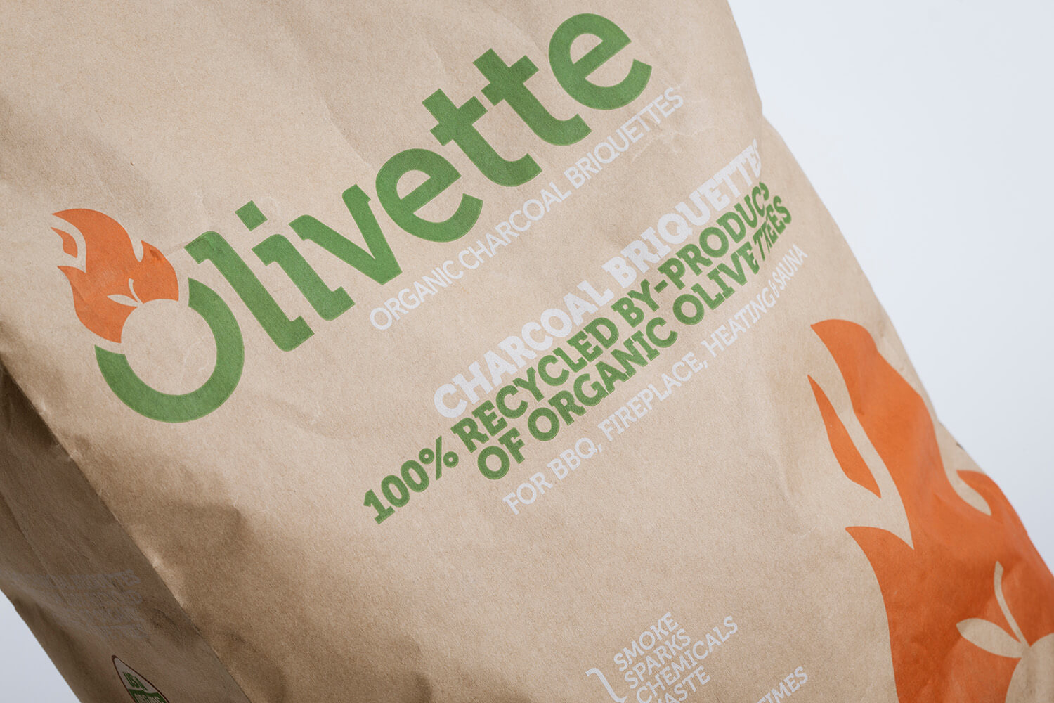 OLIVETTE Organic charcoal briquettes