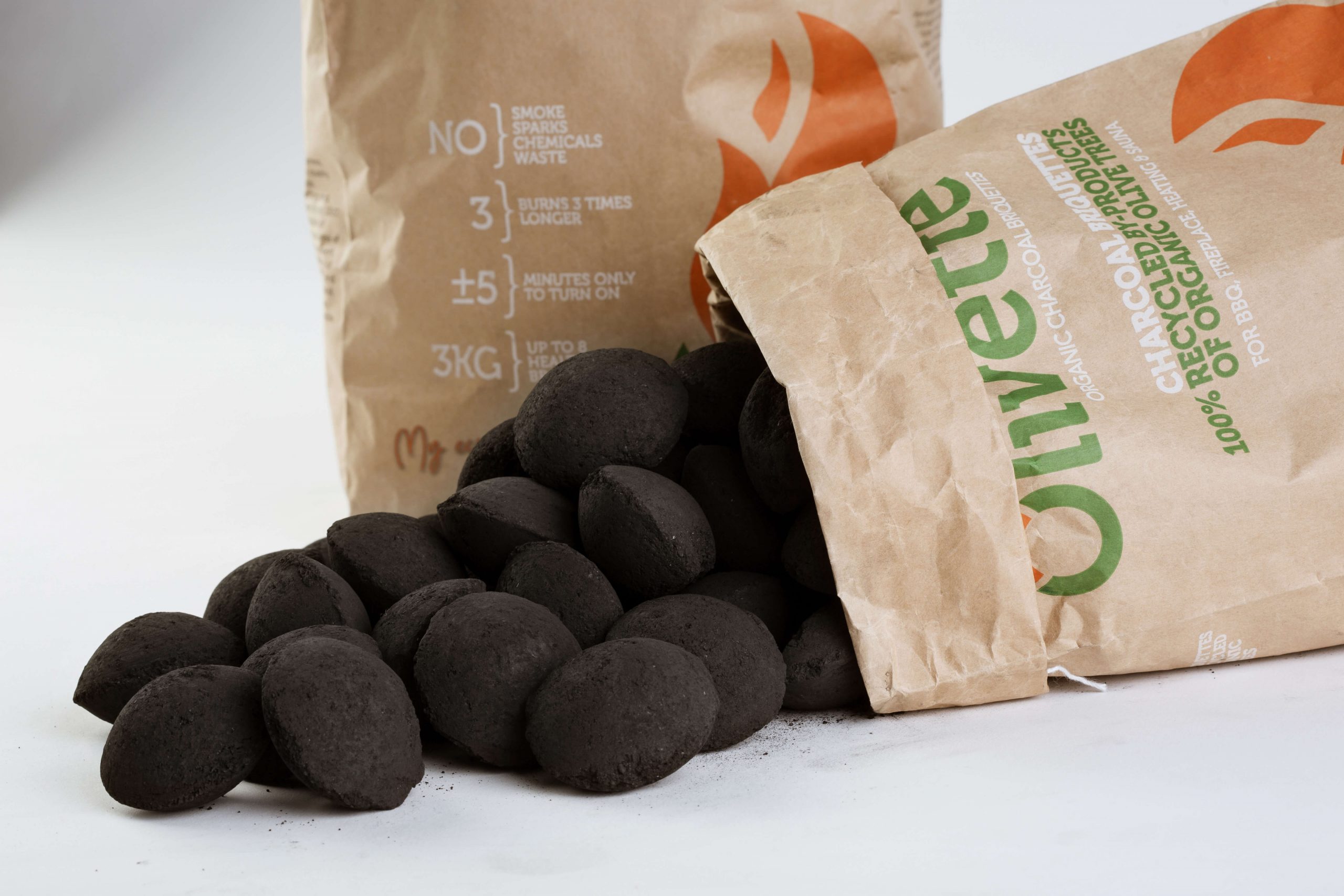 OLIVETTE Organic charcoal briquettes
